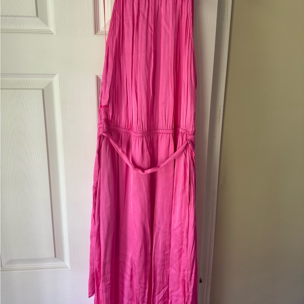 Lucy Paris Fuchsia Midi Dress